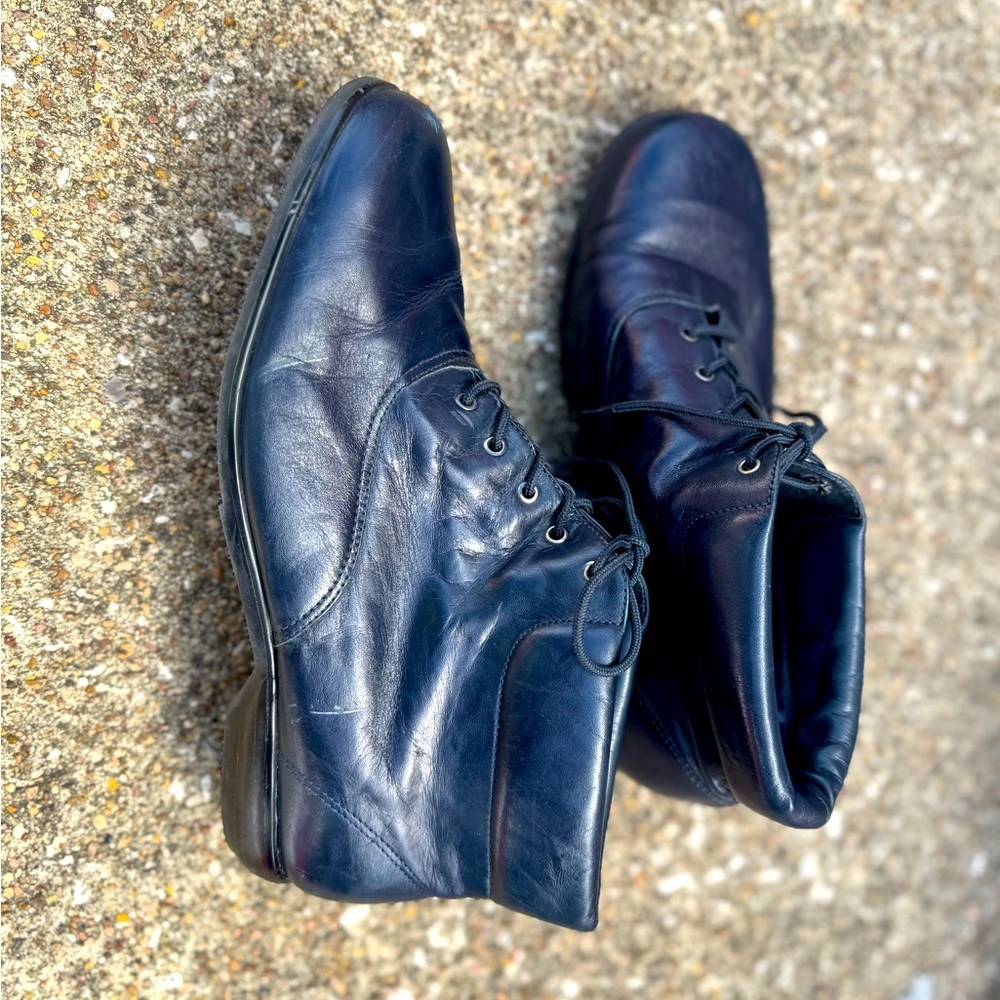 Cadet laceup ankle boots.